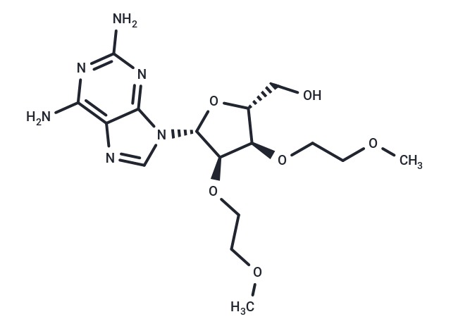 2-Amino-2',3'-bis-O-(2-methoxyethyl)   adenosine