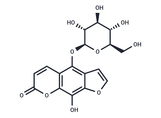 8-Hydroxy-5-O-beta-D-glucopyranosylpsoralen