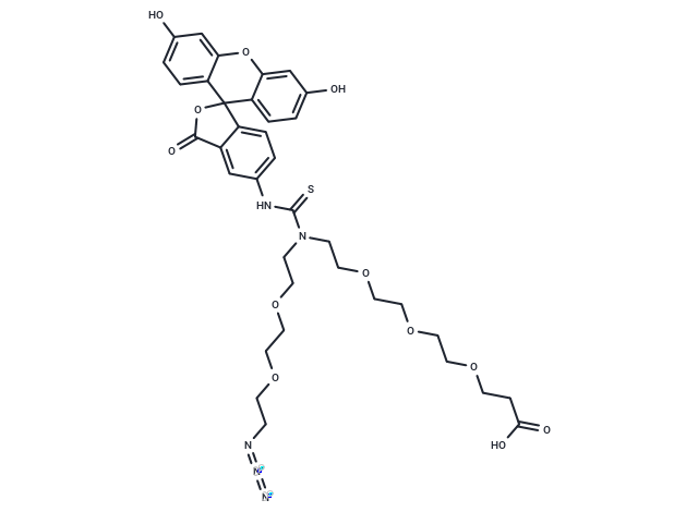N-(Azido-PEG2)-N-Fluorescein-PEG3-acid