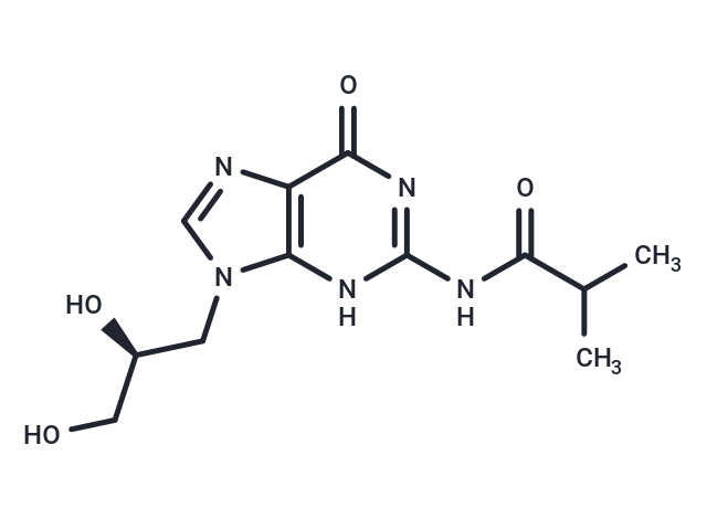 N2-Isobutyryl-(S)-9-(2,3-dihydroxypropyl)-guanine