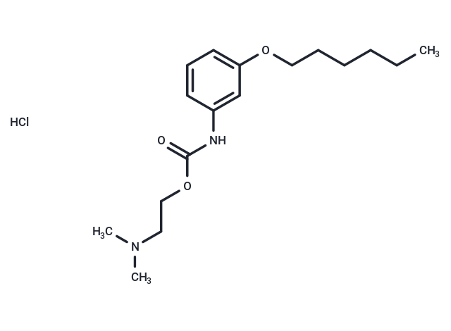 Carbanilic acid, m-hexyloxy-, 2-(dimethylamino)ethyl ester, hydrochloride