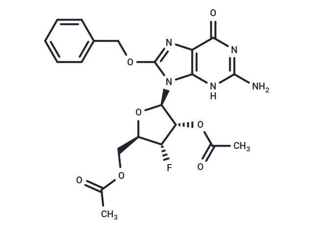 2’,3’-Di-O-acetyl-8-benzyloxy-3’-deoxy-3’-fluoroguanosine