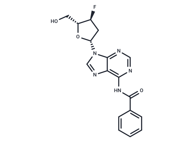 N6-benzoyl-3'-fluoro-2',3'-dideoxyadenosine