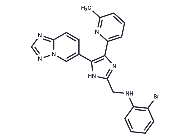 N-((4-([1,2,4]triazolo[1,5-a]pyridin-6-yl)-5-(6-methylpyridin-2-yl)-1H-imidazol-2-yl)methyl)-2-bromoaniline