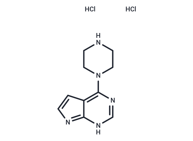 1-{1H-pyrrolo[2,3-d]pyrimidin-4-yl}piperazine 2HCl