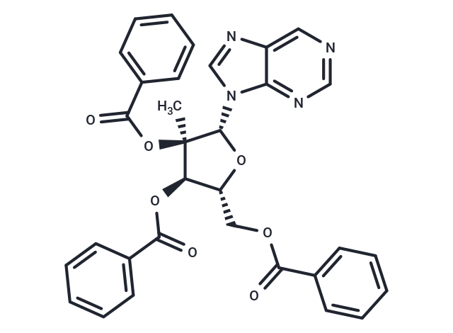 9-(2-C-methyl-2,3,5-tri-O-benzoyl -β-D-ribofuranosyl) purine