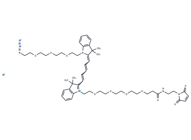 N-(azide-PEG3)-N-(Mal-PEG4)-Cy5 [2107273-74-3]