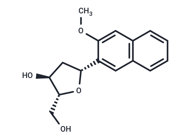 1-b-D-(3-Methoxy naphthalen-2-yl)-2’-deoxyriboside; 1,4-Anhydro-2-deoxy-1-C-(3-methoxy)-naphthalenyl)-D-erythro-pentitol