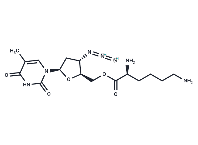 L-Lysine, 5'-ester with 3'-azido-3'-deoxythymidine