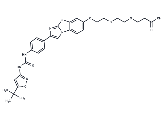 Desmorpholinyl Quizartinib-PEG2-COOH