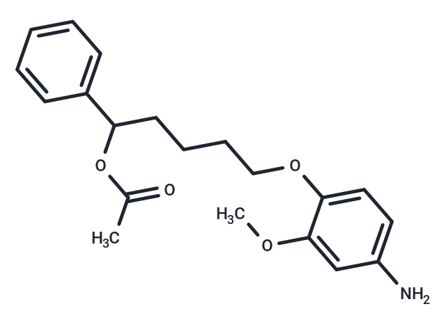 Benzyl alcohol, alpha-(4-(4-amino-2-methoxyphenoxy)butyl)-, acetate (ester)