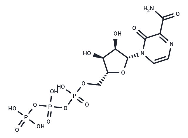 Pyrazinecarboxamide, 3,4-dihydro-4-[5-O-[hydroxy[[hydroxy(phosphonooxy)phosphinyl]oxy]phosphinyl]-β-D-ribofuranosyl]-3-oxo-