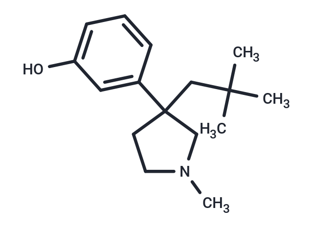 Phenol, m-(1-methyl-3-neopentyl-3-pyrrolidinyl)-