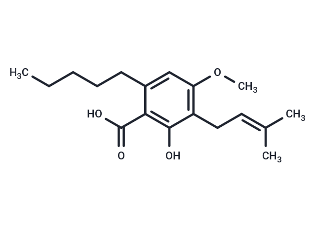 2,4-Dihydroxy-6-pentyl-3-prenylbenzoic acid