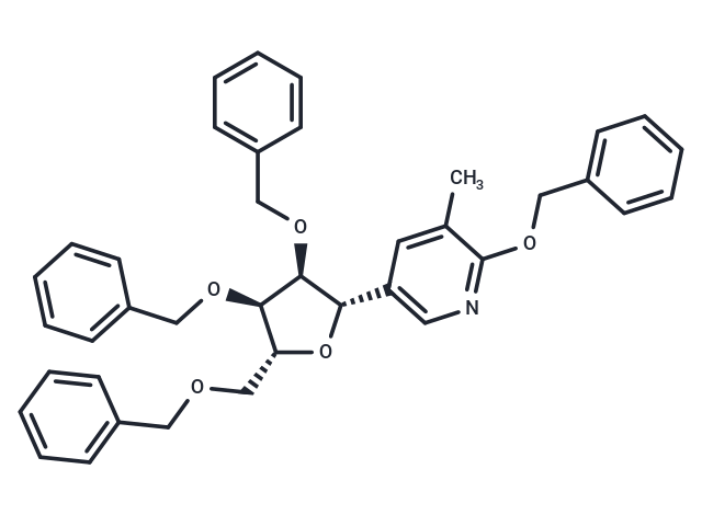 5-(2,3,5-Tri-O-benzyl-beta-D-ribofuranosyl)-3-methyl-2-benzyloxypyridine