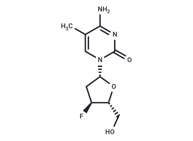 2’,3’-Dideoxy-3’-fluoro-5-methylcytidine