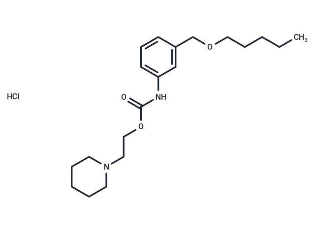 Carbanilic acid, m-((pentyloxy)methyl)-, 2-piperidinoethyl ester, hydrochloride