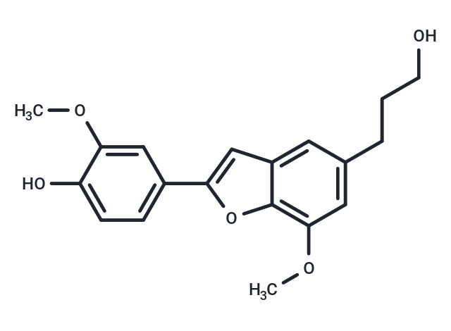 2-(4-Hydroxy-3-methoxyphenyl)-7-methoxy-5-benzofuranpropanol