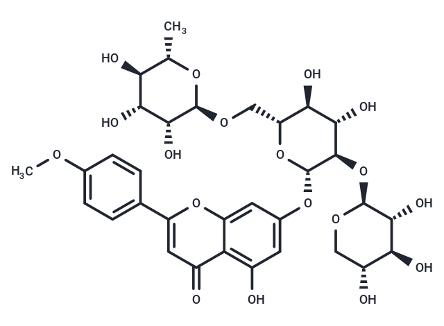 Acacetin 7-O-β-D-xylopyranosyl-(1→2)[α-L-rhamnopyranosyl-(1→6)]-β-D-glucopyranoside