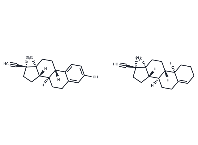 Ethynylestradiol mixture with lynestrenol