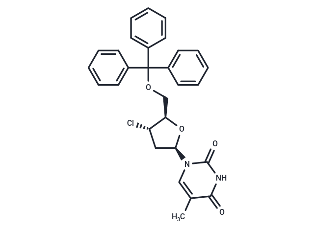 5'-O-Triphenylmethyl-3'-deoxy-3'-chlorothymidine