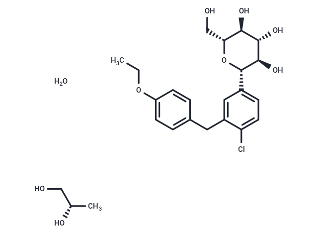 Dapagliflozin ((2S)-1,2-propanediol, hydrate)