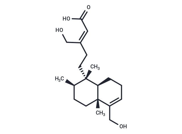 16,18-Dihydroxy-3,13-clerodadien-15-oic acid