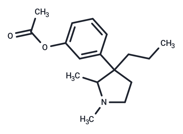 Phenol, m-(1,2-dimethyl-3-propyl-3-pyrrolidinyl)-, acetate
