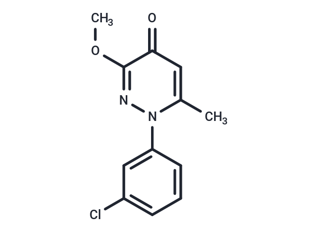 4(1H)-Pyridazinone, 1-(3-chlorophenyl)-3-methoxy-6-methyl-