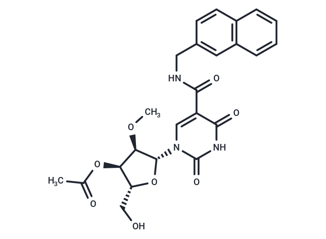 5-Naphthyl-b-methylaminocarbony-3’-O-acetyl-2’-O-methyluridine