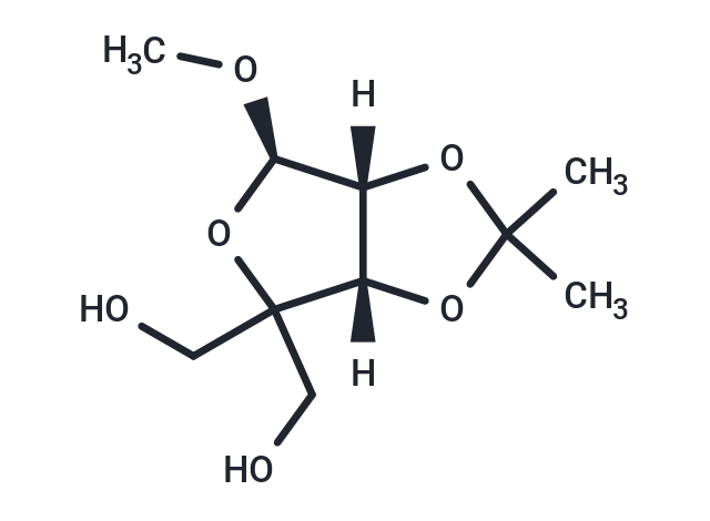 4-C-Hydroxymethyl-2,3-O-isopropylidene-1-O-methyl-beta-D-ribofuranose