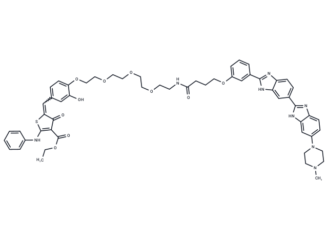 HOE 33187-O-CONH-PEG4-phenol-thiophenone-NHPh-COOEt