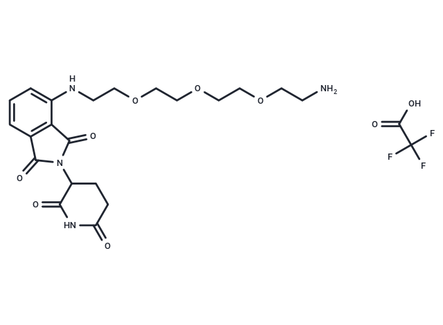 Pomalidomide-PEG3-C2-NH2 (TFA)