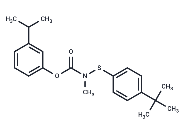 Carbamic acid, ((p-tert-butylphenyl)thio)methyl-, m-isopropylphenyl ester