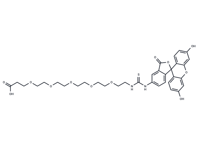 Fluorescein-PEG5-acid