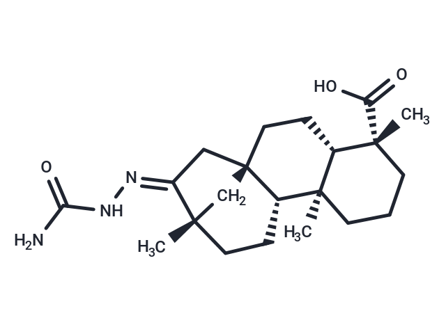 16-[(aminocarbonyl)hydrazono]stachan-18-oic acid
