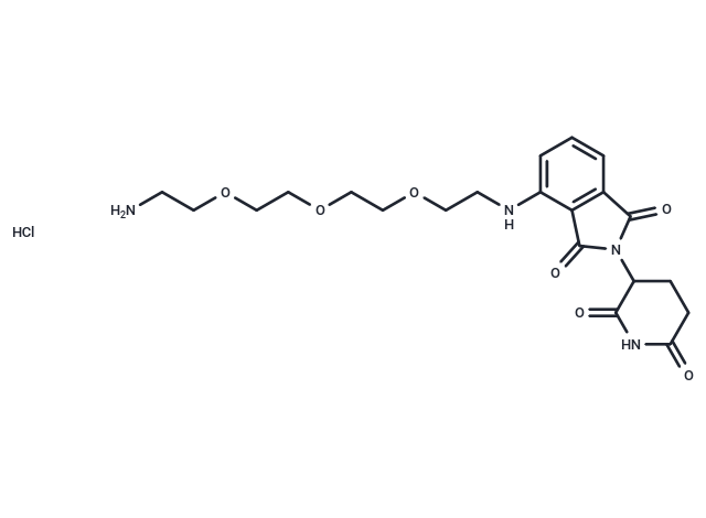 Pomalidomide-PEG3-C2-NH2 hydrochloride