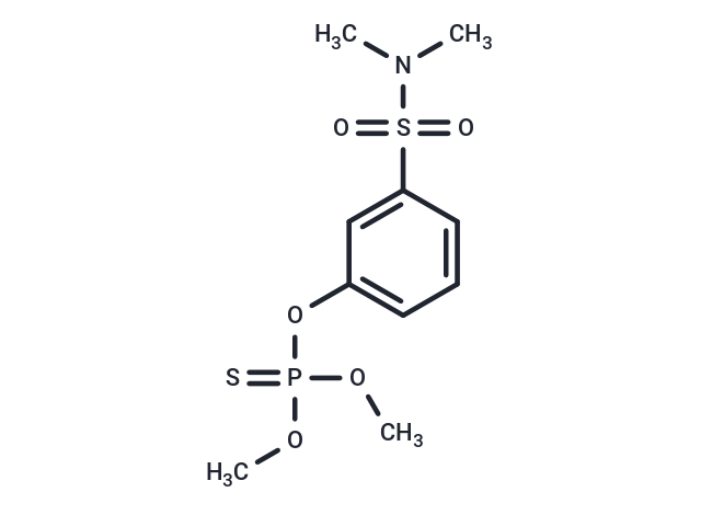 Phosphorothioic acid, O,O-dimethyl ester, O-ester with m-hydroxy-N,N- dimethylbenzenesulfonamide