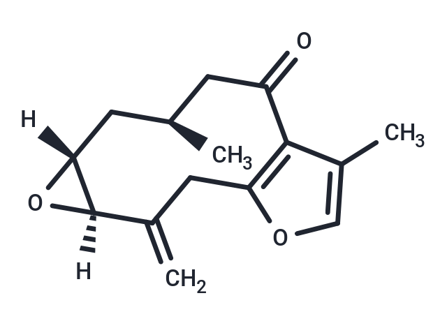 1,2-Epoxy-10(14)-furanogermacren-6-one