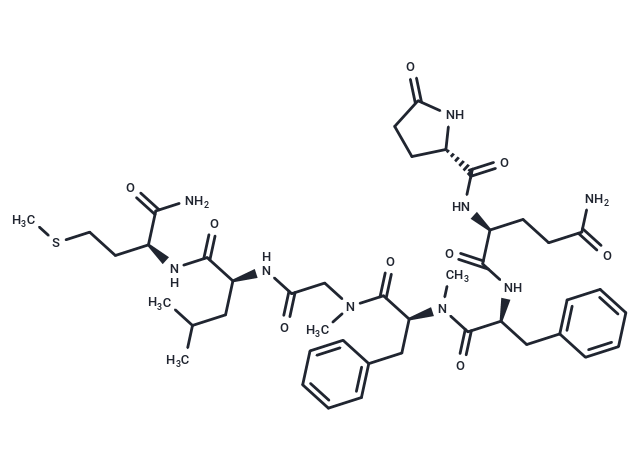 [Glp5,(Me)Phe8,Sar9] Substance P (5-11)