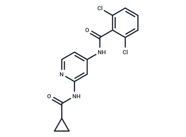 2,6-Dichloro-N-(2-(cyclopropanecarboxamido)pyridin-4-yl)benzamide