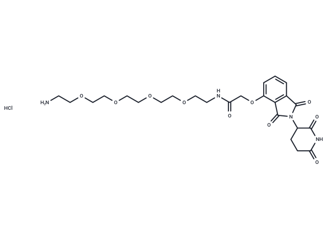 Thalidomide-O-amido-PEG4-C2-NH2 hydrochloride
