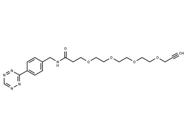 Tetrazine-Ph-NHCO-PEG4-alkyne