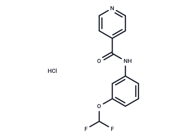 Isonicotinamide, N-(3-difluoromethoxyphenyl)-, hydrochloride