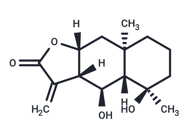 4|A,6|A-Dihydroxyeudesm-11(13)-en-12,8|A-olide