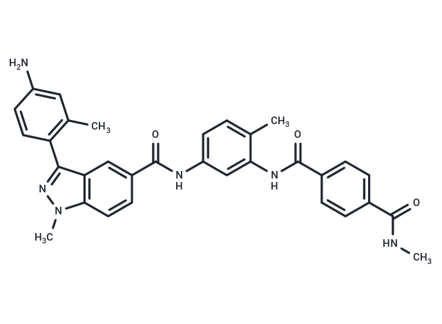 N1-[5-[[[3-(4-Amino-2-methylphenyl)-1-methyl-1H-indazol-5-yl]carbonyl]amino]-2-methylphenyl]-N4-methyl-1,4-benzenedicarboxamide