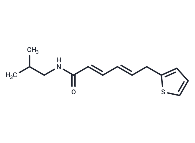 6-(2-Thienyl)-2,4-hexadienoic acid isobutylamide