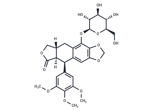 (-)-β-Peltatin-5-O-beta-D-glucopyranoside