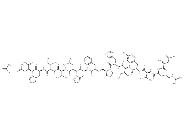 Angiotensinogen (1-14), human acetate