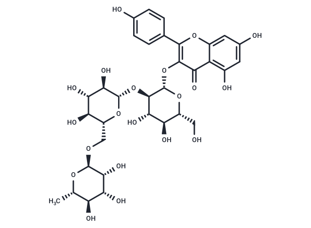 Kaempferol-3-O-α-L-rhamnopyranosyl-(1→6)-β-D-glucopyranosyl-(1→2)-β-D-glucopyranoside